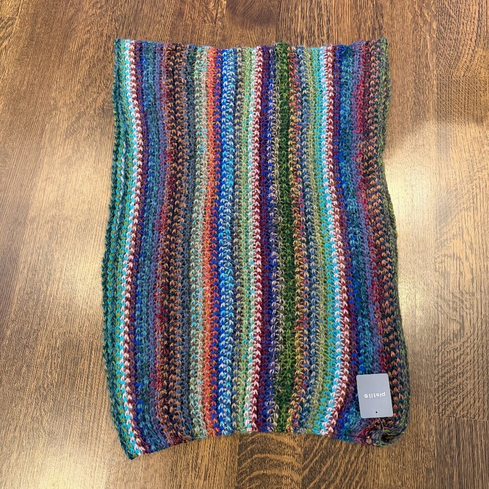 MADE IN ITALY Pistil Infiniti Multicolor Alora Scarf, hand stitched effect